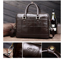 Load image into Gallery viewer, Real Leather Men Business Bag
