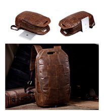 Load image into Gallery viewer, Genuine Leather Large Capacity Vintage Backpack