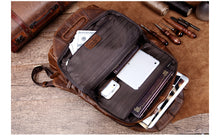 Load image into Gallery viewer, Genuine Leather Large Capacity Vintage Backpack