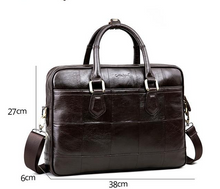 Load image into Gallery viewer, Real Leather Men Business Bag