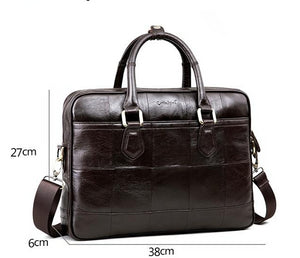 Real Leather Men Business Bag