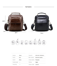 Load image into Gallery viewer, Natural Leather Small Travel Bag