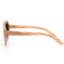 Load image into Gallery viewer, Women's Sunglasses New Unique Design Zebra Wood Heart-shaped