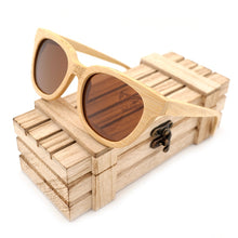 Load image into Gallery viewer, Women's Sunglasses Natural Bamboo Retro