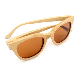 Women's Sunglasses Natural Bamboo Retro