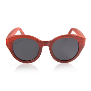 Women's Sunglasses New Red Wood Bamboo