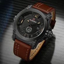 Load image into Gallery viewer, Men&#39;s Sport Watches Leather Strap Waterproof