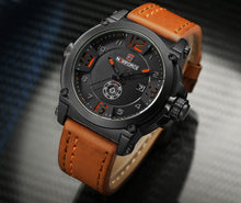 Load image into Gallery viewer, Men's Sport Watches Leather Strap Waterproof