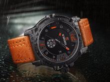 Load image into Gallery viewer, Men's Sport Watches Leather Strap Waterproof