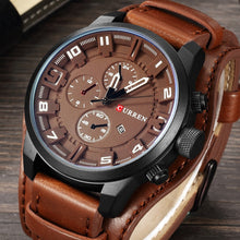 Load image into Gallery viewer, Men's Army Military Leather Watches