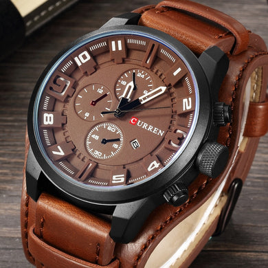 Men's Army Military Leather Watches