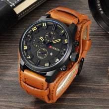 Load image into Gallery viewer, Men's Army Military Leather Watches