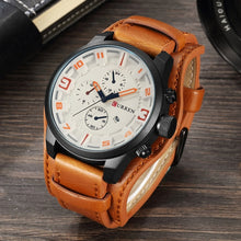 Load image into Gallery viewer, Men's Army Military Leather Watches