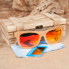 Load image into Gallery viewer, Women's Sunglasses Bamboo &amp; Zebra Wooden