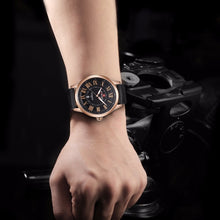 Load image into Gallery viewer, Men's Watches Leather Wristwatch Waterproof
