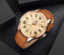 Load image into Gallery viewer, Men's Watches Leather Wristwatch Waterproof