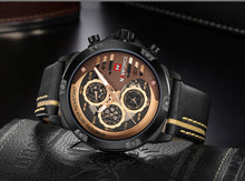 Load image into Gallery viewer, Men's Watches Waterproof Leather Wrist Watch