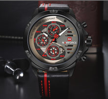 Load image into Gallery viewer, Men's Watches Waterproof Leather Wrist Watch