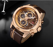 Load image into Gallery viewer, Men's Watches Waterproof Leather Wrist Watch