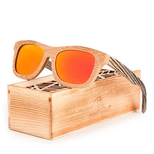 Load image into Gallery viewer, Women's Sunglasses Bamboo &amp; Zebra Wooden