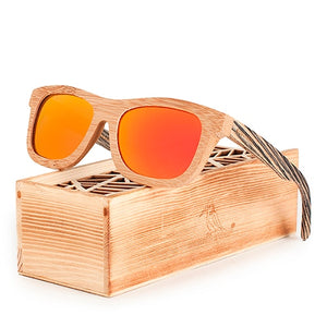 Women's Sunglasses Bamboo & Zebra Wooden