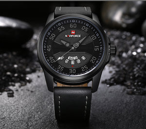 Men's Quartz Leather Wrist Watch