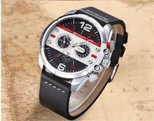 Load image into Gallery viewer, Men's Leather Quartz Wristwatch