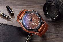 Load image into Gallery viewer, Men's Army Military Leather Watches