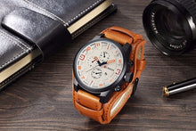 Load image into Gallery viewer, Men's Army Military Leather Watches