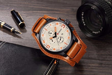 Load image into Gallery viewer, Men's Army Military Leather Watches