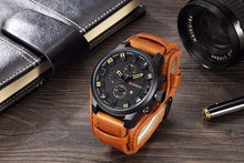 Load image into Gallery viewer, Men's Army Military Leather Watches