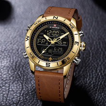Load image into Gallery viewer, Men's Fashion Gold LED Digital Watch