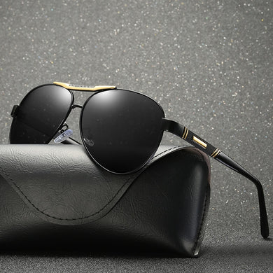 Men's Sunglasses Polarized Mirror Black Lens