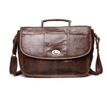 Load image into Gallery viewer, Men's Genuine Leather Business Handbag Big Briefcase