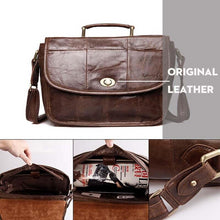 Load image into Gallery viewer, Men&#39;s Genuine Leather Business Handbag Big Briefcase