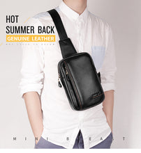 Load image into Gallery viewer, Genuine Leather Men Shoulder