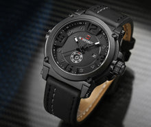 Load image into Gallery viewer, Men's Leather Strap Waterproof Wristwatch