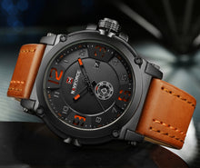 Load image into Gallery viewer, Men's Leather Strap Waterproof Wristwatch