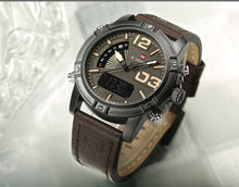 Load image into Gallery viewer, Men's Watches Leather Waterproof