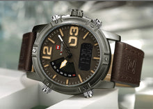Load image into Gallery viewer, Men's Watches Leather Waterproof