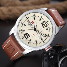 Load image into Gallery viewer, Men's Quartz Leather Wrist Watch