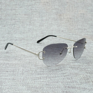 Men's Sunglasses Rimless Eyewear