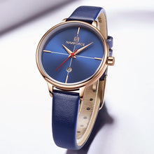 Load image into Gallery viewer, Women&#39;s Fashion Thin Leather Strap Wristwatch