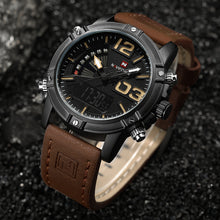 Load image into Gallery viewer, Men's Watches Leather Waterproof