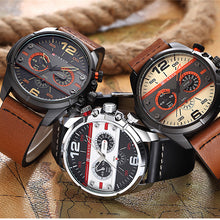 Load image into Gallery viewer, Men's Leather Quartz Wristwatch