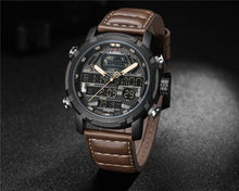 Load image into Gallery viewer, Men's Waterproof Quartz Watches LED Analog