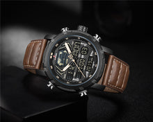 Load image into Gallery viewer, Men's Waterproof Quartz Watches LED Analog