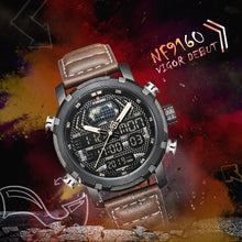 Load image into Gallery viewer, Men's Waterproof Quartz Watches LED Analog