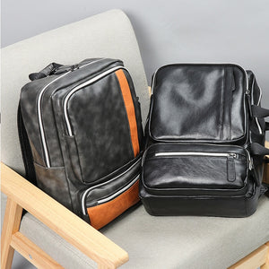 Men's Backpack Leather Two Choices
