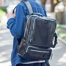 Load image into Gallery viewer, Men's Backpack Leather Two Choices